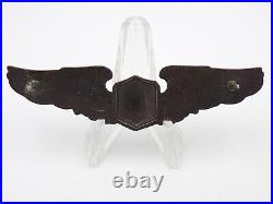 Original WWII US Army Air Force Pilot Instructor 3 Gilt Wings AMICO