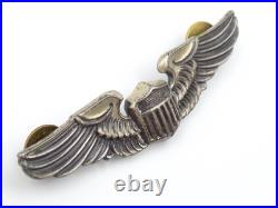 Original WWII US Army Air Force Pilot Wings 3 Sterling CP Co. New York