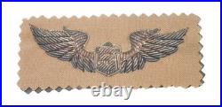 Original WWII US Army Air Force SERVICE PILOT Wing Patch Insignia Bullion CH12