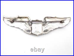 Original WWII US Army Air Force Service Pilot Sterling 3 Wings SMILO