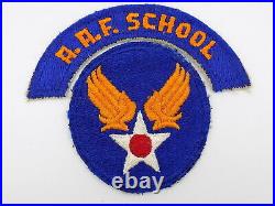 Original WWII US Army Air Force Shoulder Patch Set AAF School