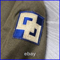 Original WWII US Army Air Forces Service Coat 1942 Dated 40L Wool Uniform Jacket