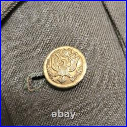 Original WWII US Army Air Forces Service Coat 1942 Dated 40L Wool Uniform Jacket