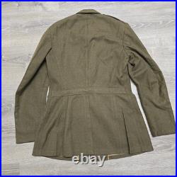 Original WWII US Army Air Forces Service Coat 1942 Dated 40L Wool Uniform Jacket