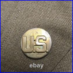 Original WWII US Army Air Forces Service Coat 1942 Dated 40L Wool Uniform Jacket
