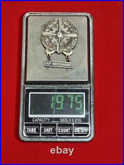 Original WWII US Army Air Forces USAAF Sterling Technician Badge AP Mechanic 19G