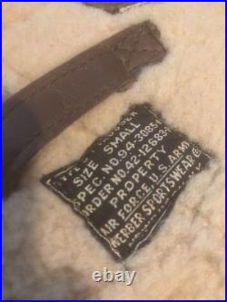 Original WWII WW2 US Army Air Force B-1 Sheepskin Leather Flight Trousers Pants