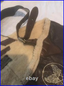 Original WWII WW2 US Army Air Force B-1 Sheepskin Leather Flight Trousers Pants