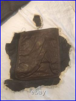 Original WWII WW2 US Army Air Force B-1 Sheepskin Leather Flight Trousers Pants