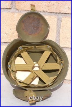 Original Ww2 Us Army Air Force Usaaf M3 Bomber Pilot/crew Flak Protection Helmet