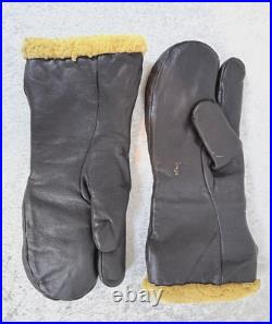 Original Wwii Us Army Air Force A-9 Flying Leather Gloves Pair