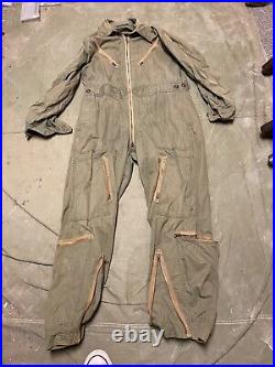 Original Wwii Us Army Air Force Corp Aaf Type K-1 Summer Flying Suit-40r