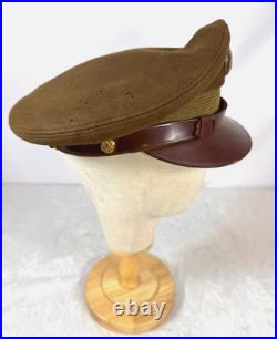 Original Wwii Us Army Air Force Enlisted Crusher Visor Cap By Flight Ace