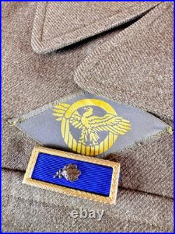 Original Wwii Us Army Air Force Ike Jacket 8th & 9th Air Force Patches Dated