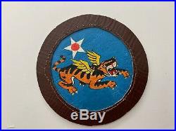 Pk675 Original WW2 US Army Air Force 14th Flying Tigers Painted Leather WC10