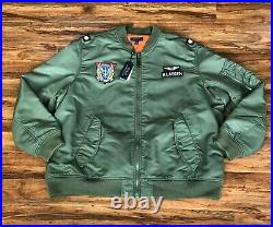 Polo Ralph Lauren MA-1 Military Army US Air Force Flight Bomber Jacket Men's 3XL