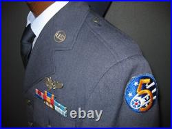 Post WW2 US Army Air Force Uniform Tunic Jacket Shirt Pants Belt Tie Cap
