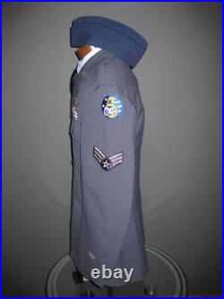 Post WW2 US Army Air Force Uniform Tunic Jacket Shirt Pants Belt Tie Cap