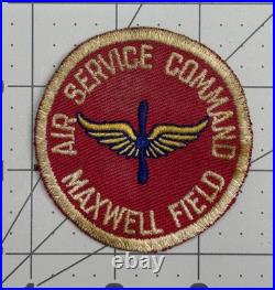 Pre WW 2 US Army Air Force Air Service Command Maxwell Field Patch Inv# K2044