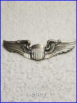 Pre WWII U. S Army Air Force Wing for Pilot Sterling by Amcraft