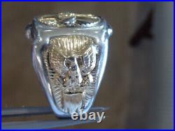 Prop/ Wings U. S. Army Aviation Air Force Sterling Silver 10K W EAGLE RING 11.75