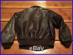 RARE Avirex Type A-2 Bomber Leather Jacket 44 U. S Army Air Force Made In USA