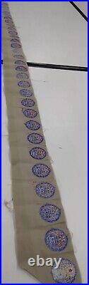 RARE Original WW2 20th US ARMY AIR FORCE UNCUT PATCH STRIP 31 PATCHES
