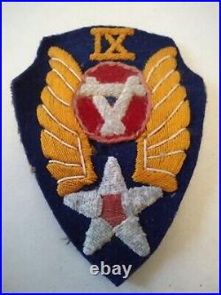 RARE Theater Made WWII US Army Air Corps Force 9th Engineer Command Patch