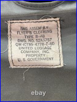 RARE U. S. WWII U. S. Army Air Forces B-4 Flight Bag Garment Bag USAAF
