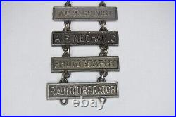 RARE WWII US Army Air Force Technician Badge Gunner Photography Machinist Radio