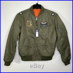 Ralph Lauren Polo Large MA-1 Military Army US Air Force Bomber Pilot ...