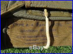 Rare 1944 Type A-4 Us Army Air Force Emergency Parachute Canvass Bag