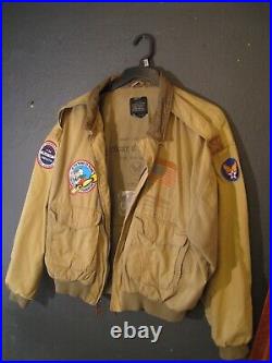 Rare 1987 Army Air Forces Type A-2 Avirex Jacket Size XL Girl