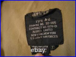 Rare 1987 Army Air Forces Type A-2 Avirex Jacket Size XL Girl