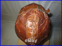 Rare Early Us Army Air Force Western Electric A-1 Leather Flight Helmet