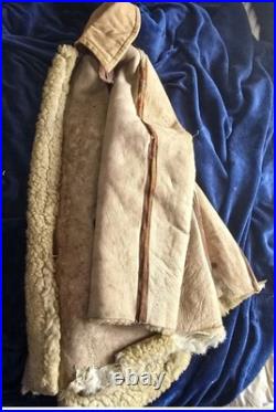 Rare Original WW2 US Army Air Force Type B-7 Shearling Parka Jacket Damage AS-IS