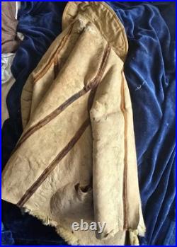 Rare Original WW2 US Army Air Force Type B-7 Shearling Parka Jacket Damage AS-IS