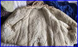 Rare Original WW2 US Army Air Force Type B-7 Shearling Parka Jacket Damage AS-IS