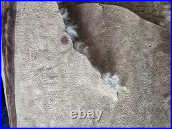 Rare Original WW2 US Army Air Force Type B-7 Shearling Parka Jacket Damage AS-IS