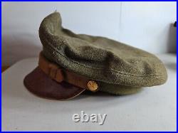 Rare USAF WW2 US ARMY Air Force Visor Crusher OFFICER'S HAT 7-1/8 28 C6