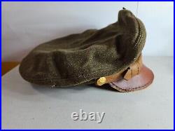 Rare USAF WW2 US ARMY Air Force Visor Crusher OFFICER'S HAT 7-1/8 28 C6