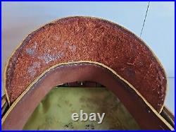 Rare USAF WW2 US ARMY Air Force Visor Crusher OFFICER'S HAT 7-1/8 28 C6