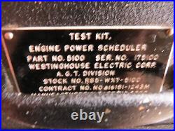 Rare Us Army Air Force Wwii Test Kit Engine Power Scheduler P/n5100 Westinghouse