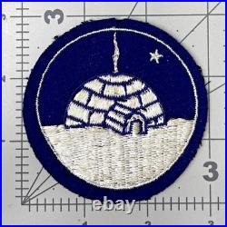 Rare WW 2 US Army Air Force & Canadian Army Exercise Eskimo Patch Inv# 1810