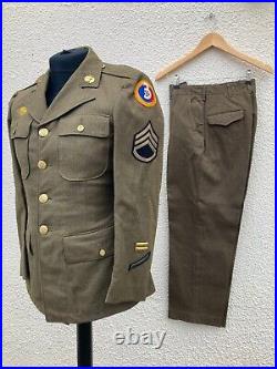 Rare WW2 1940's U. S Army Air Force 3rd Air Force 2 Piece Uniform