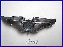Rare WW2 Sterling US Army Air Force Aerial Gunner Wing Authentic