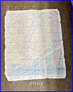 Rare WWII US AAF Army Air Force Cloth Charts No. 34 & 35 SE / NE China 1944