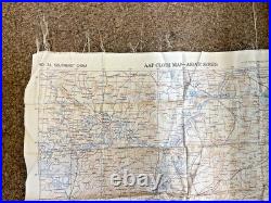 Rare WWII US AAF Army Air Force Cloth Charts No. 34 & 35 SE / NE China 1944