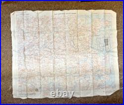 Rare WWII US AAF Army Air Force Cloth Charts No. 34 & 35 SE / NE China 1944