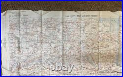 Rare WWII US AAF Army Air Force Cloth Charts No. 34 & 35 SE / NE China 1944